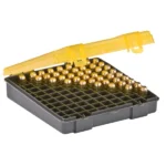 Plano Cartridge box .45 -40sw-10MM amber/charcoal 100 rds