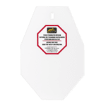 SRT SMALL ALPHA TARGET - HARDOX 600 STEEL - WHITE